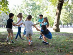 Pediatricians encourage parents to allow children to play outside and take risks