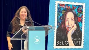 Artist and environmentalist Christi Belcourt honoured by Canada Post
