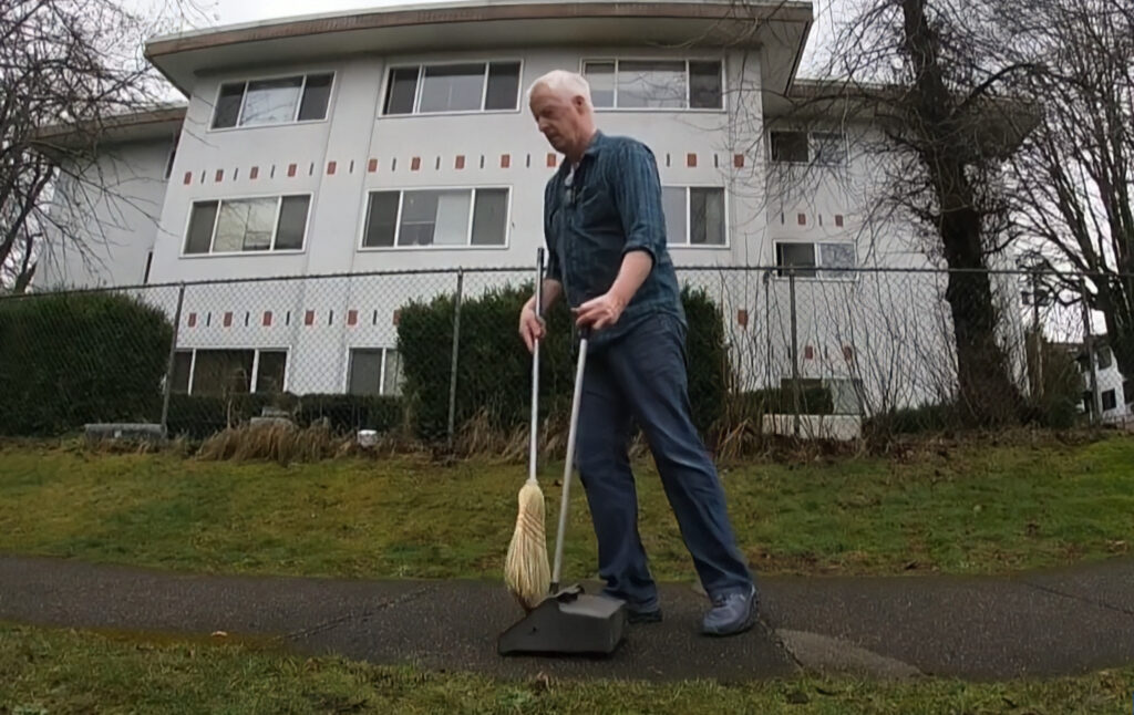 B.C. Man Sweeps Community Sidewalk for a Decade
