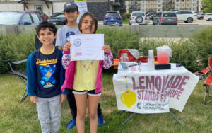 Manitoba’s Lemonade Stands for Hope Fundraisers