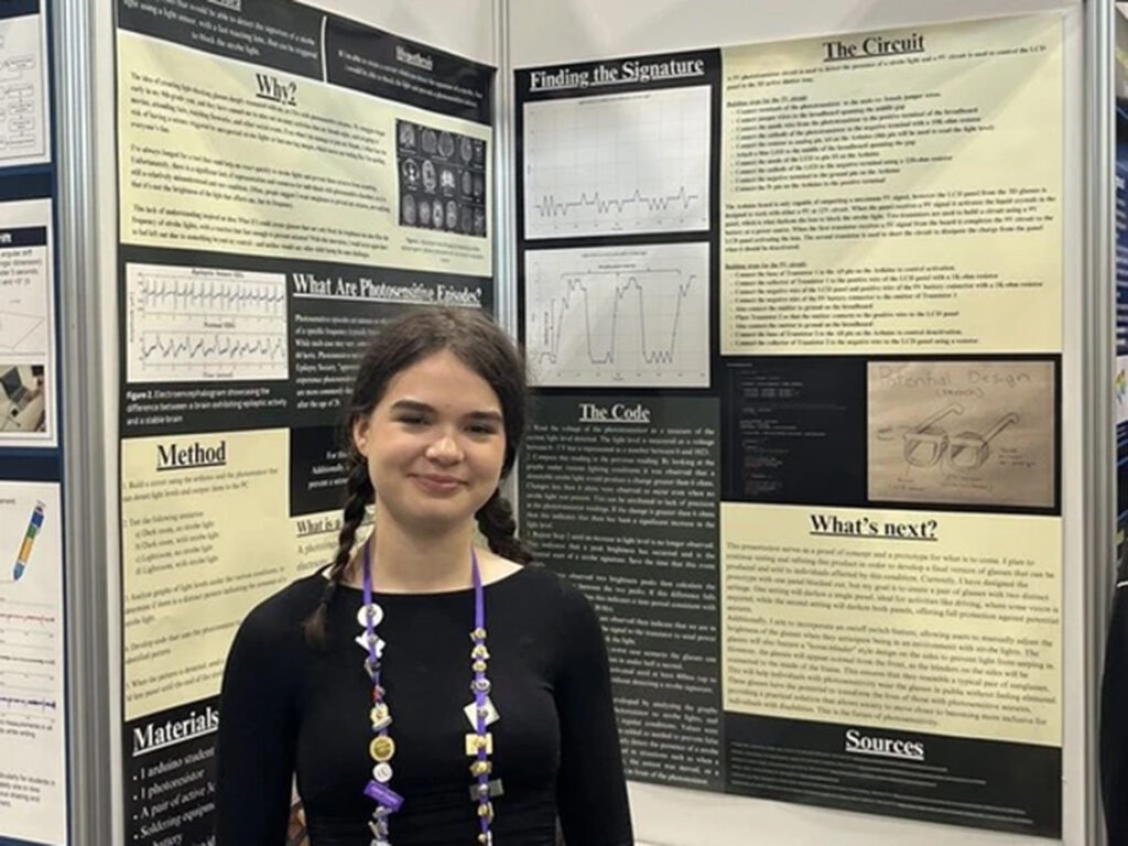 Kentville Teen Develops Glasses to help prevent epileptic seizures