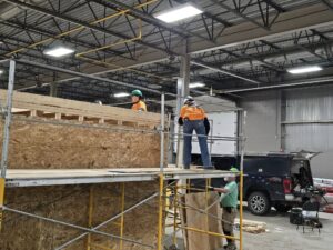 London students build temporary shelters to support local homelessness response