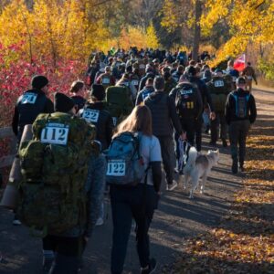Rucksack March Honours Military, First Responder Mental Health